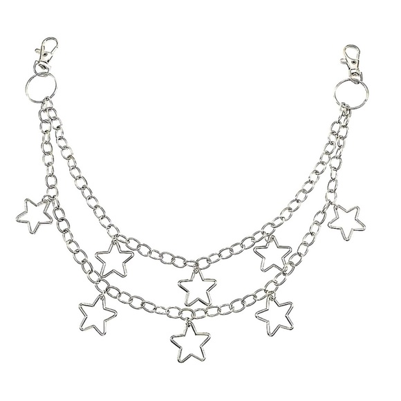 Vintage Jeans Pants Star Chan Chain Belt decor - Picture 3 of 3